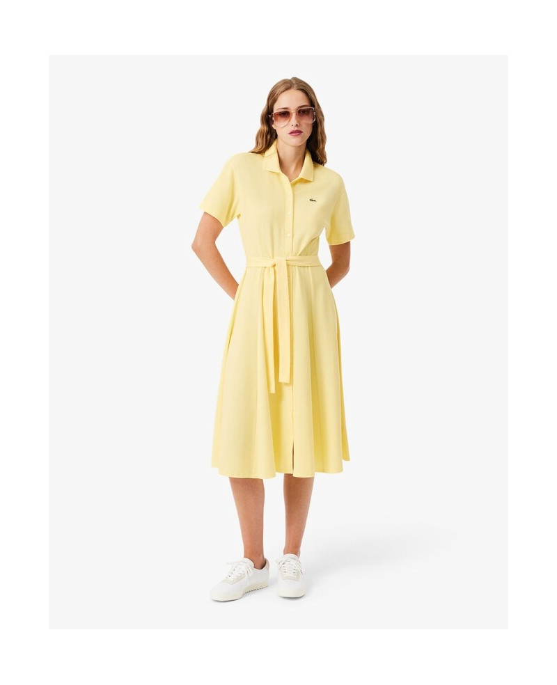 Vestido Polo con Vuelo de Minipiqué – Lacoste