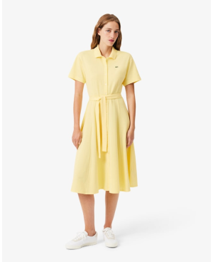 Vestido Polo con Vuelo de Minipiqué – Lacoste